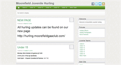 Desktop Screenshot of juvenilehurling.moorefieldgaaclub.com