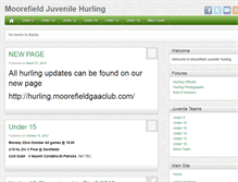 Tablet Screenshot of juvenilehurling.moorefieldgaaclub.com