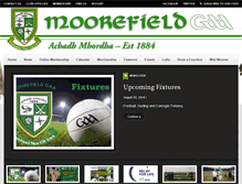 Tablet Screenshot of moorefieldgaaclub.com