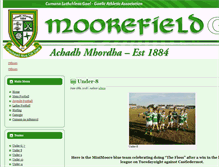 Tablet Screenshot of juvenilefootball.moorefieldgaaclub.com